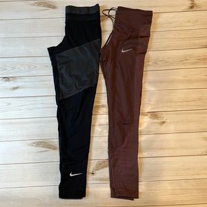 Nike Cold weather running tights - size small